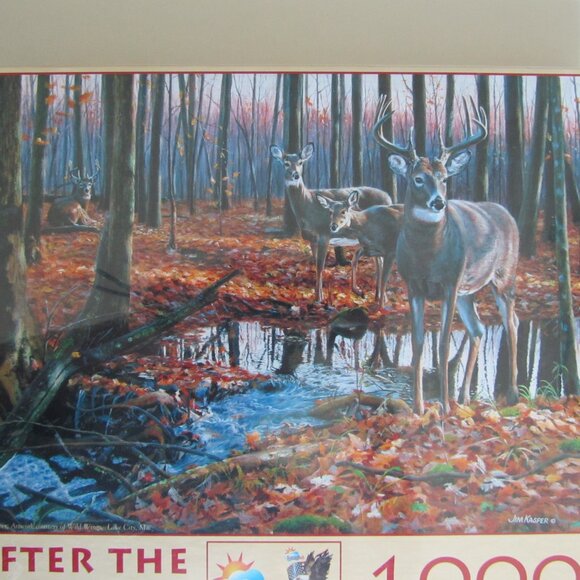 After the Rain SunsOut New Jigsaw Puzzle Animal Wild Deer 1000 pieces #46556 - Picture 4 of 8